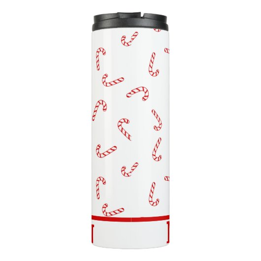 Candy Cane Kerstmis Thermosbeker (Achterkant)