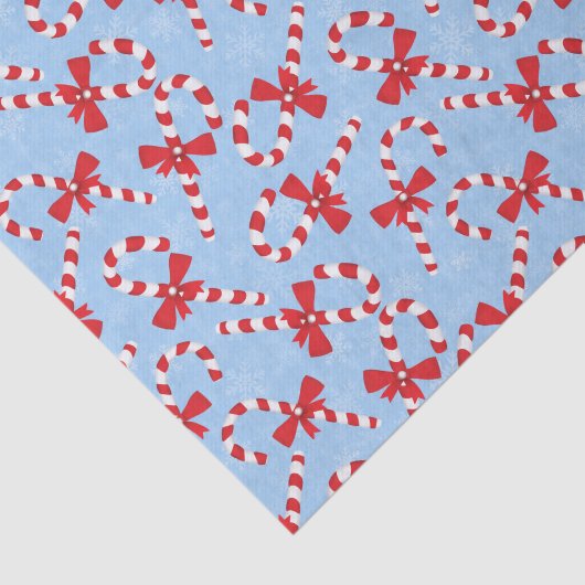 Candy Cane Kerstmis Tissuepapier (Detail)