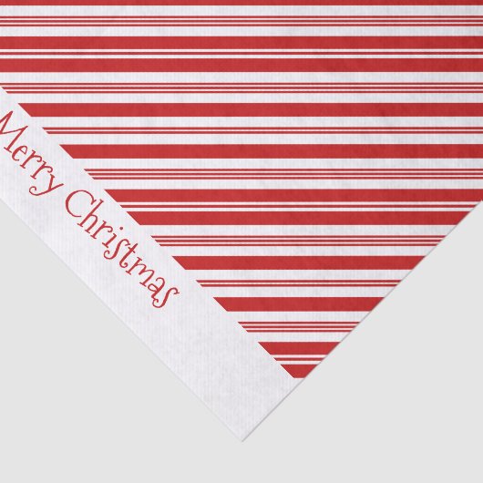 Candy Cane Kerstmis Tissuepapier (Detail)
