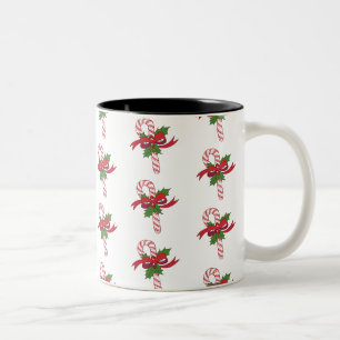 Candy Cane Kerstmis Tweekleurige Koffiemok