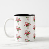 Candy Cane Kerstmis Tweekleurige Koffiemok (Links)
