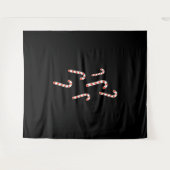 Candy Cane Kerstmis Wandkleed (Voorkant (horizontaal))