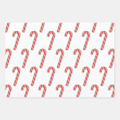 Candy Cane-kerstpatroon Inpakpapier Vel (Voorkant)
