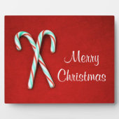 Candy Cane KerstPlaque Fotoplaat (Voorkant)