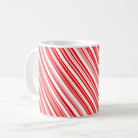 Candy Cane kerstStripes 4Jamielee Koffiemok (Voorkant links)