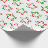 "Candy Cane" Kerstthema Cadeaupapier (Hoek)