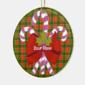 Candy Cane Kerstversieringen Keramisch Ornament (Links)