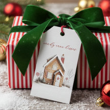 Candy Cane Kisses Gingerbread House Kerstcadeau