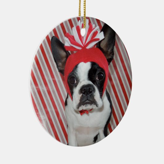 Candy Cane Kisses - Lola B. Boston Ornament (Rechts)