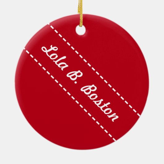 Candy Cane Kisses - Lola B. Boston Ornament (Achterkant)