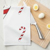 Candy Cane Kitchen Towel Theedoek (Quarter Fold)