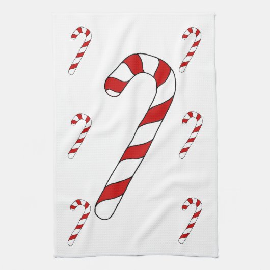 Candy Cane Kitchen Towel Theedoek (Verticaal)