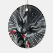 Candy Cane Kitten CAT Ornament (Links)