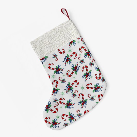 Candy Cane Kleine Kerstsok (Achterkant (Hangend))