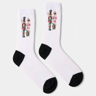 Candy Cane Kleurrijke Kerst Notenkraker Sokken