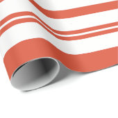 Candy Cane Koor- Streep-Horizontaal Cadeaupapier (Rol Hoek)