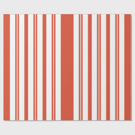 Candy Cane Koor-Streep- Verticaal Cadeaupapier