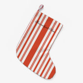 Candy Cane Koor-Streep- Verticaal Kleine Kerstsok (Voorkant (Hangend))