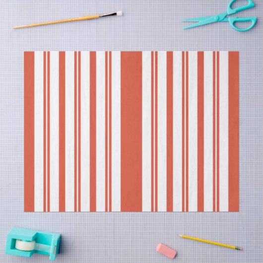 Candy Cane Koor-Streep-Verticaal Tissuepapier (Craft)