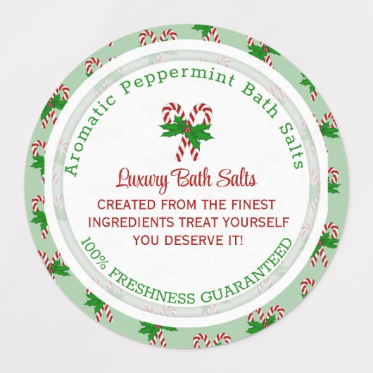 Candy Cane Labels (Design 2)