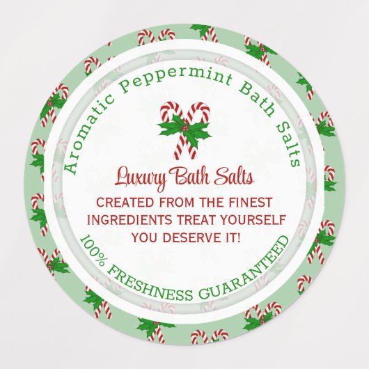 Candy Cane Labels (Design 1)