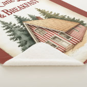 Candy Cane Lane Bed & Breakfast Sherpa Blanket Sherpa Deken (3/4)
