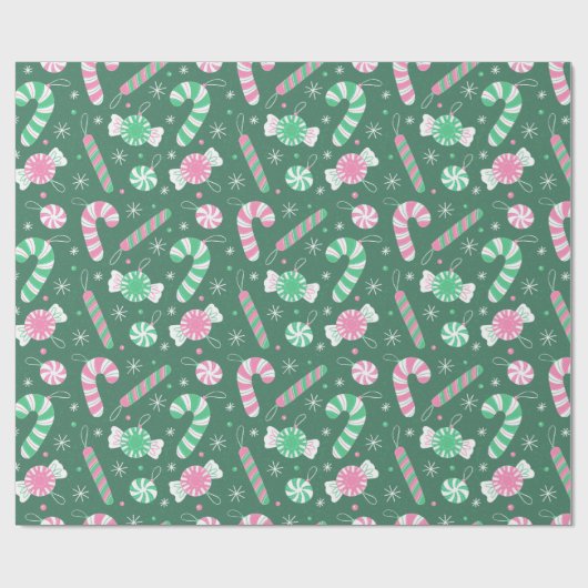 Candy Cane Lane Cadeaupapier (Vlak)