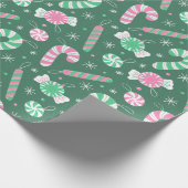 Candy Cane Lane Cadeaupapier (Hoek)
