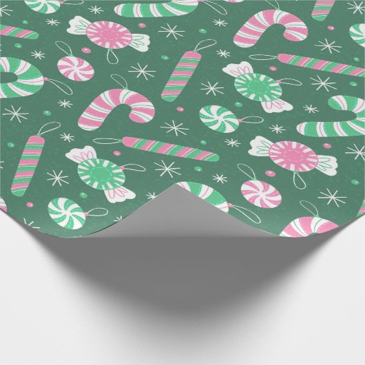 Candy Cane Lane Cadeaupapier (Hoek)