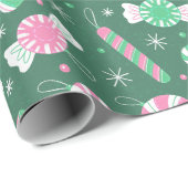 Candy Cane Lane Cadeaupapier (Rol Hoek)