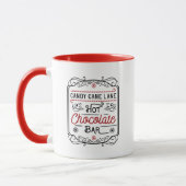 Candy Cane Lane Hot Chocolate Bar voeg monogram to Mok (Links)