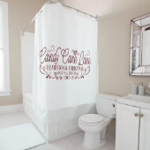 Candy Cane Lane Kerstmis Douchegordijn (In situ)