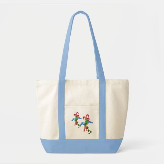 Candy Cane Lane kersttas Tote Bag (Voorkant)