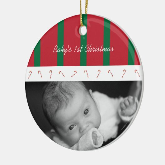 Candy Cane Lane Ornament (groen gestreept) (Links)