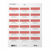 Candy Cane Large Retour Adres Labels (Full Sheet)