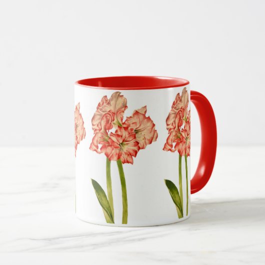 Candy Cane Lelies op een Combo Mok (Voorkant rechts)