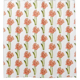 Candy Cane Lelies op een douchegordijn