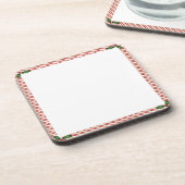 Candy Cane Lijst Cork Onderzetter (Linkerzijde)
