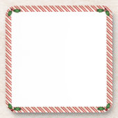 Candy Cane Lijst Cork Onderzetter (Voorkant)