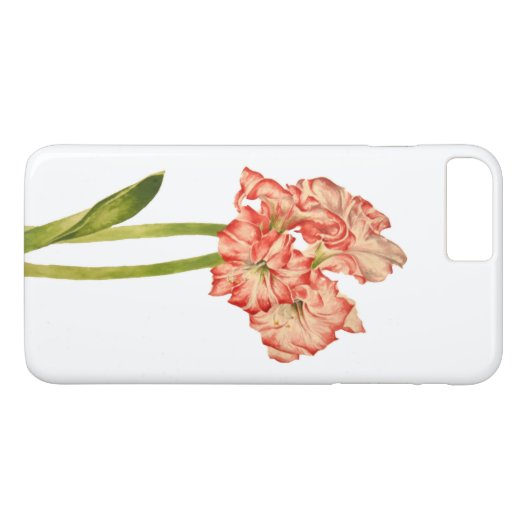 Candy Cane Lilies op een Apple iPhone Case (Achterkant (Horizontaal))