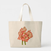 Candy Cane Lilies op een Canvas tas (Achterkant)