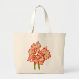 Candy Cane Lilies op een Canvas tas