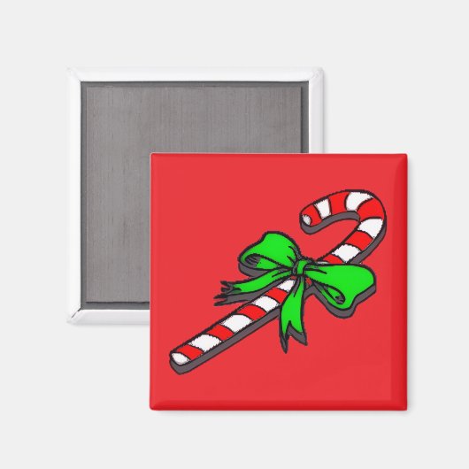 Candy Cane  Magneet (Voorkant / Achterkant)