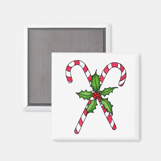 Candy Cane Magnet (Voorkant / Achterkant)
