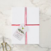 Candy Cane Martini en Misteletoe Koppel Vakantie Cadeaulabel (Met Touw)