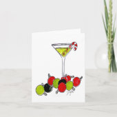 Candy Cane Martini Kaart (Voorkant)