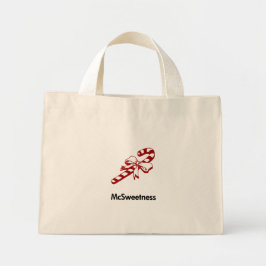 Candy Cane McSweetness Mini Tote Bag
