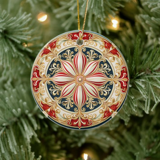 Candy Cane Medallion Ornament 14851 (Boom)