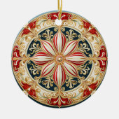 Candy Cane Medallion Ornament 14851 (Voorkant)
