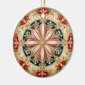 Candy Cane Medallion Ornament 14851 (Links)